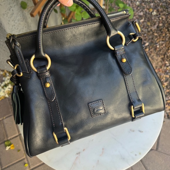 SOLD Dooney & Bourke Leather Florentine Satchel - Picture 3 of 14